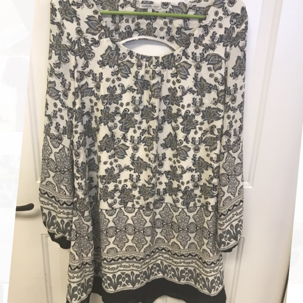 Patterned Charlotte Russe Long Sleeved Dress S